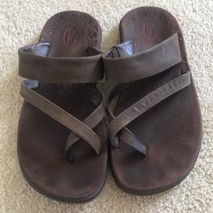 Chaco slide leather sandals size 6